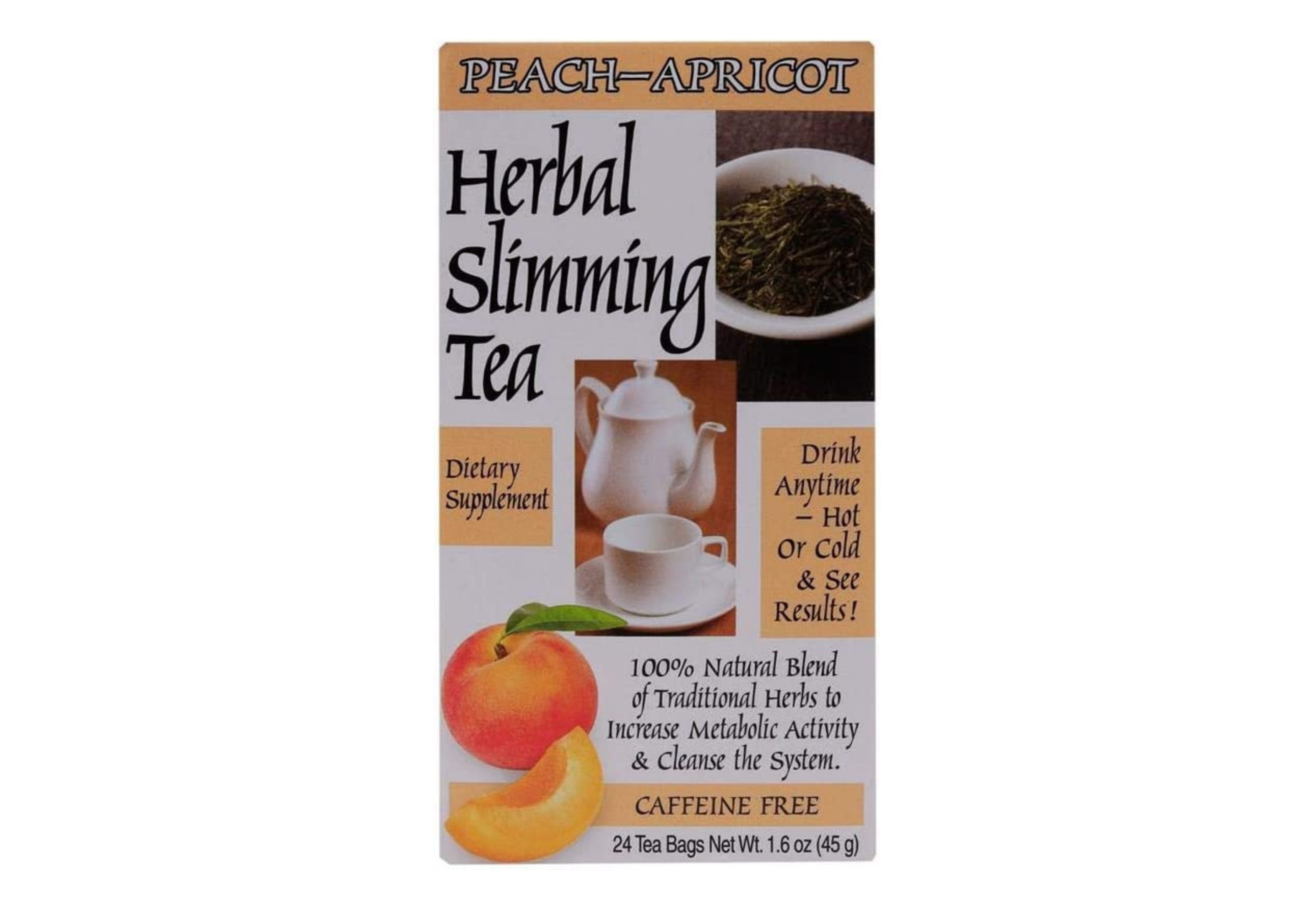 Herbal Slimming Tea Peach-Apricot - 24 Tea Bags