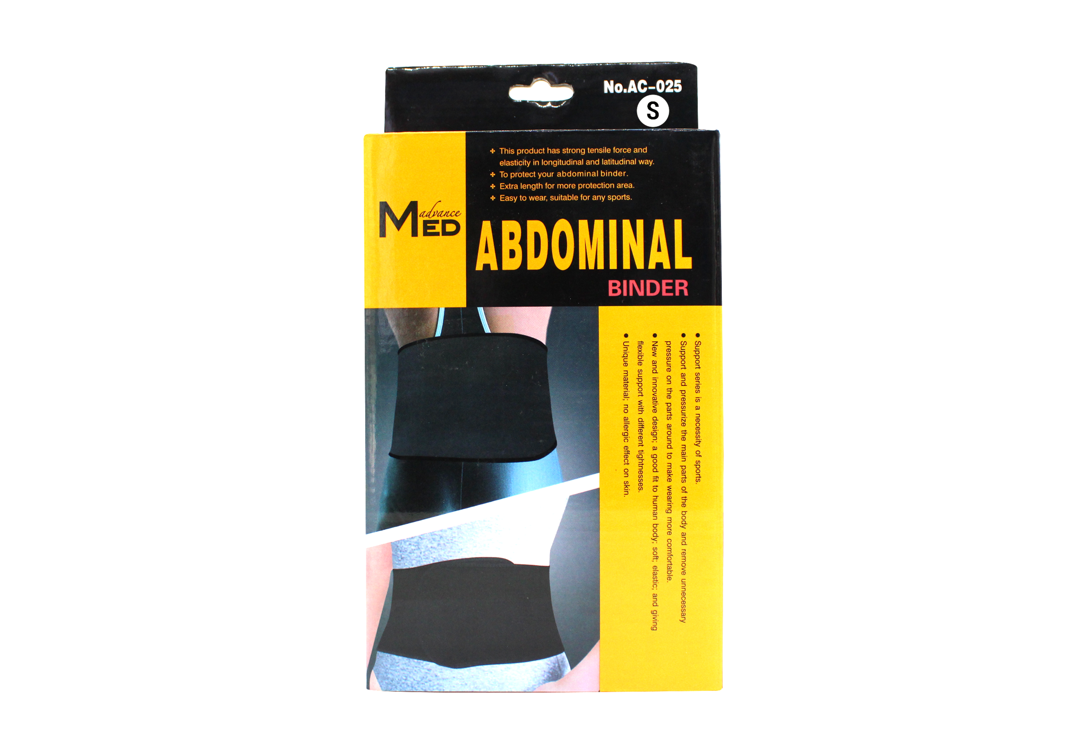 ADVANCE MED ABDOMINAL BINDER-S/M/L/XL, Ortho Care